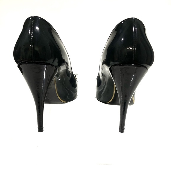 Authentic Louis Vuitton Pin Up Style Round Toe with Bow Pumps Heels Rare - Picture 8 of 17